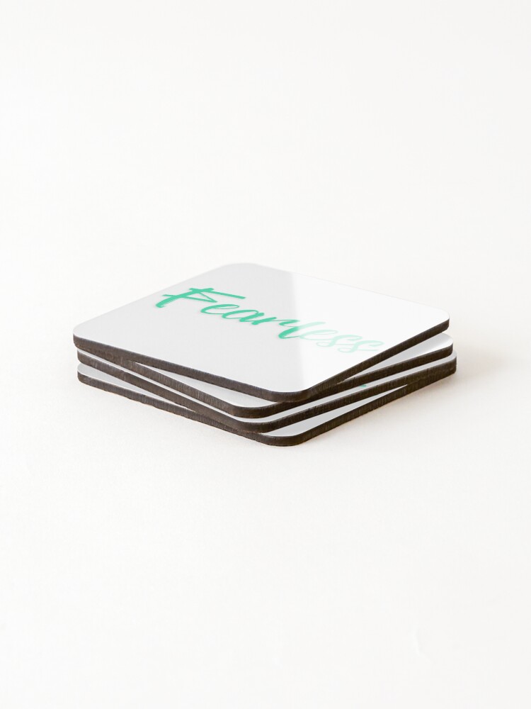 Thumbnail 4 of 5, Coasters (Set of 4), FEARLESS designed and sold by PGAart.