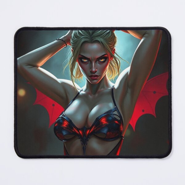 Item preview, Sexy Vampire demon fantasy punk horror Girl illustration designed and sold by Vintage Designs +.