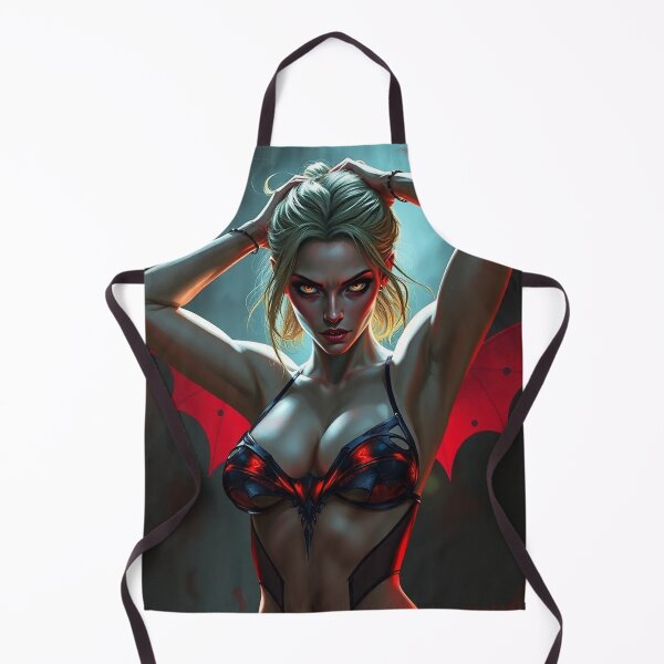 Item preview, Sexy Vampire demon fantasy punk horror Girl illustration designed and sold by Vintage Designs +.