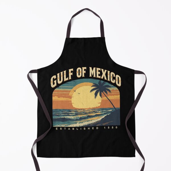 Item preview, Gulf of Mexico Vintage Sunset Palms Beach Mexican Pride Anti Gulf of America designed and sold by masterdeer.