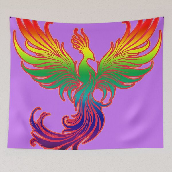 Item preview, rainbow phoenix designed and sold by Ravensdream.
