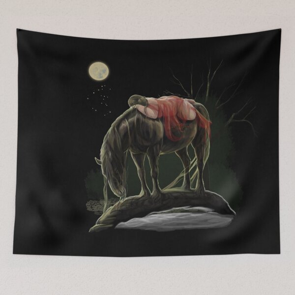 Item preview, Riding The Darkness Painting designed and sold by AK-Hevonen.