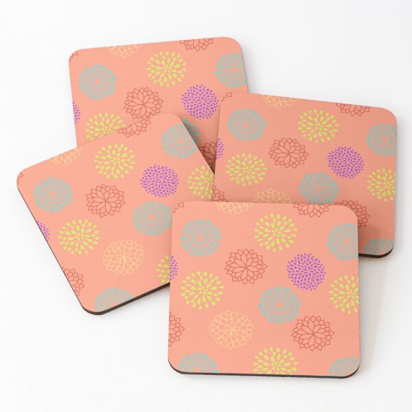 Item preview, Retro Floral Pattern designed and sold by Spike The Punch Design Co..