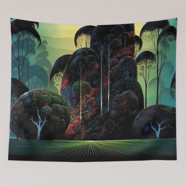 Item preview, Mendacino - Fine Art Canvas by Eyvind Earle designed and sold by AniboArt.