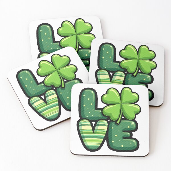 Item preview, Green Love Lucky Clover Love Design designed and sold by Casanova7000.