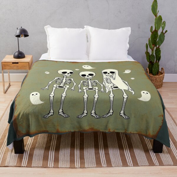 Item preview, Cute Halloween skeletons and ghosts Gothic goth illustration art designed and sold by Vintage Designs +.