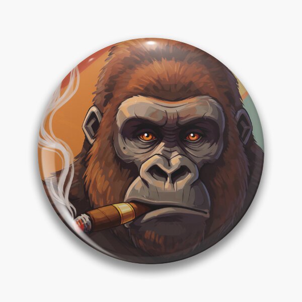 Item preview, Smoking Gorilla – Cool & Funny Pop Art designed and sold by store-wasabi.