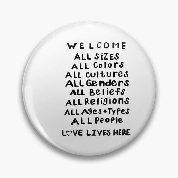 Item preview, Welcome; Love Lives Here; Graffiti Style; designed and sold by StickerApe.