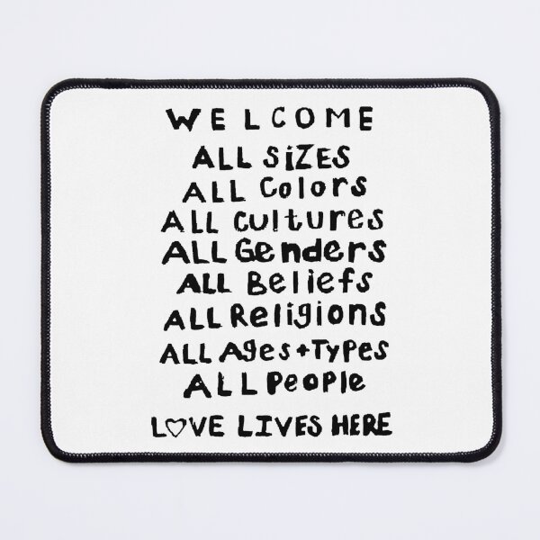 Item preview, Welcome; Love Lives Here; Graffiti Style; designed and sold by StickerApe.