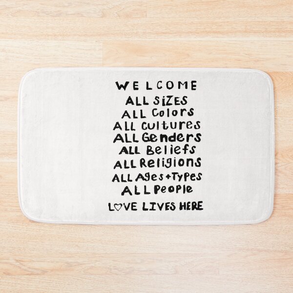 Item preview, Welcome; Love Lives Here; Graffiti Style; designed and sold by StickerApe.