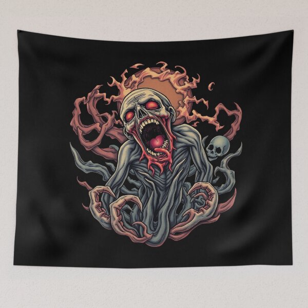 Item preview,  Undead horror Tattoo Zombie Graphic design illustration designed and sold by Vintage Designs +.