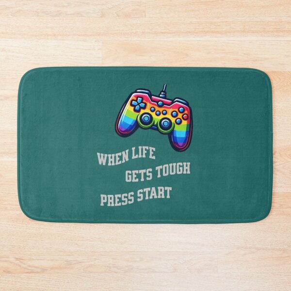 Item preview, When Life Gets Tough, Press Start designed and sold by MyHappyArtShop.