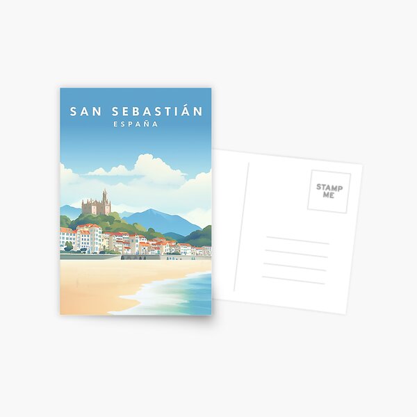 Item preview, San Sebastian Spain Travel Print Donostia designed and sold by Wander-World.
