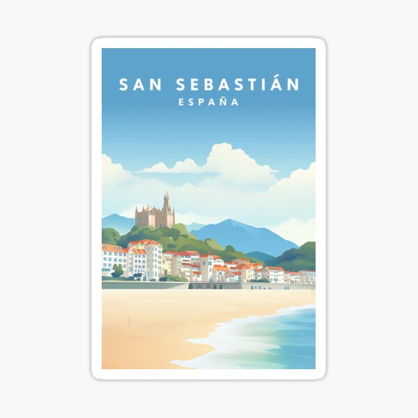 Vista previa del artículo con la obra «San Sebastián España Viajes Imprimir Donostia», diseñado y vendido por Wander-World.