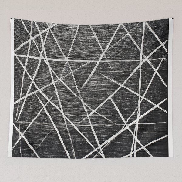 Item preview, Pattern: long, thin white lines on a dark gray background designed and sold by Animals, Nature & Landscapes.