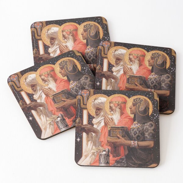 Item preview, Three Wise Men Christmas 1900 vintage art designed and sold by Vintage Designs +.