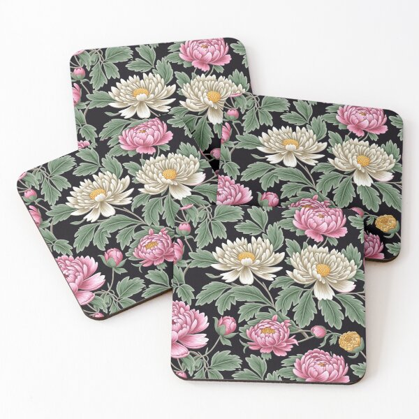 Item preview, Blossom trees with rose, peony, chrysanthemum. Jacobean embroidery style designed and sold by Giuseppe Cammino.
