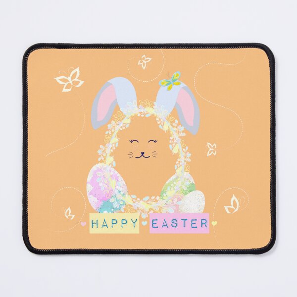Item preview, Vector Easter Illustration with Wreath, Hare's Face and Ears designed and sold by amatiana.