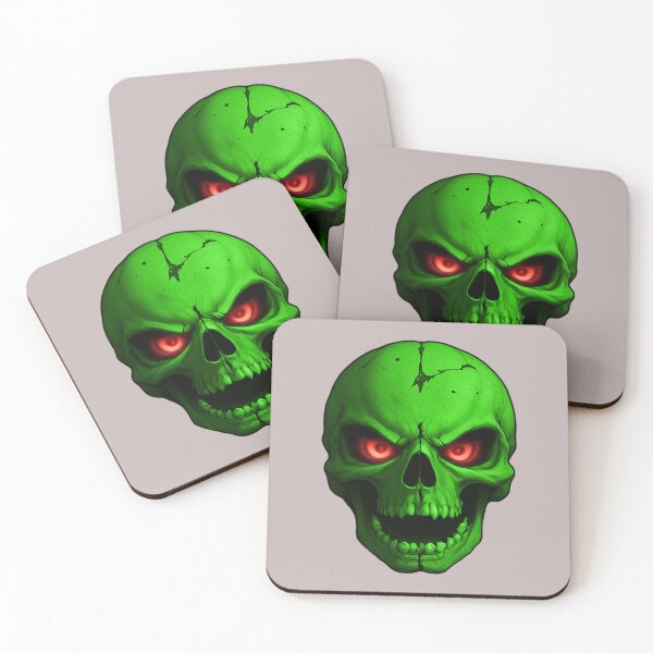 Item preview, Screaming Green Skull Knight designed and sold by hauntedtees.
