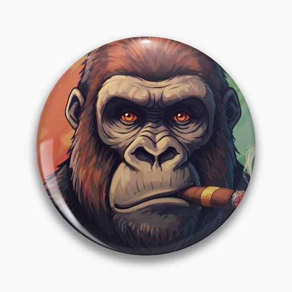 Item preview, Smoking Gorilla – Cool & Funny Pop Art designed and sold by store-wasabi.