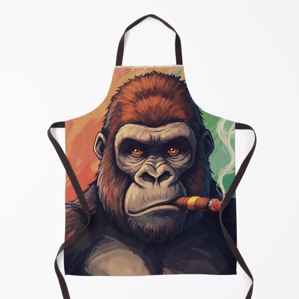 Item preview, Smoking Gorilla – Cool & Funny Pop Art designed and sold by store-wasabi.