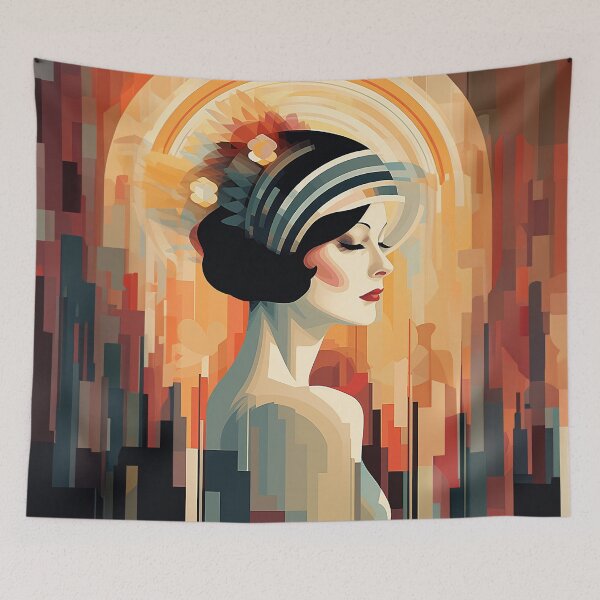 Item preview, Art deco woman 92 designed and sold by Made-by-Gus.