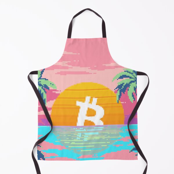Item preview, Bitcoin Beach Retro Aesthetic Pixel Art designed and sold by CyberRex.