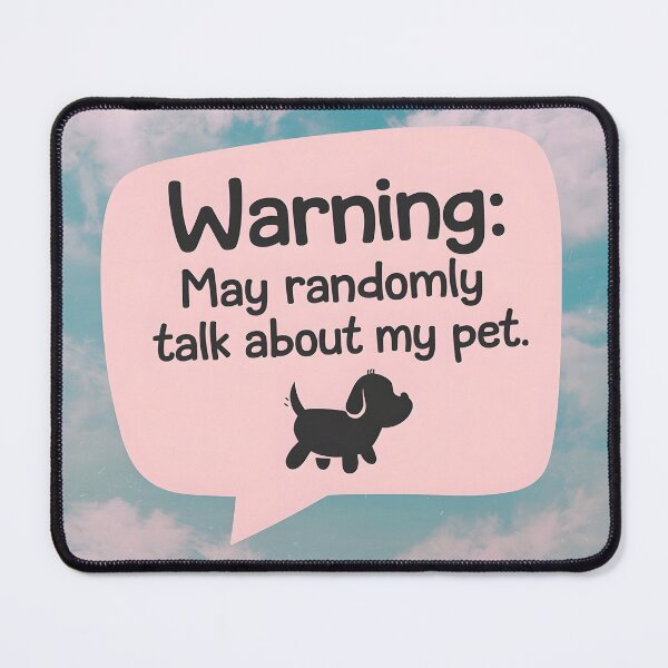 Item preview, Cute Pet Silhouette Humor Artwork designed and sold by Hooodify.