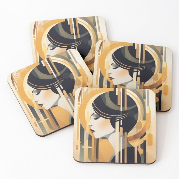 Item preview, Art deco woman 156 designed and sold by Made-by-Gus.