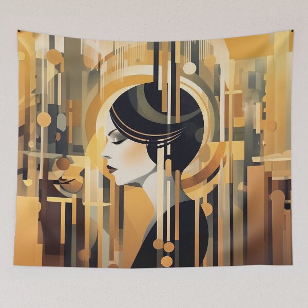 Item preview, Art deco woman 156 designed and sold by Made-by-Gus.