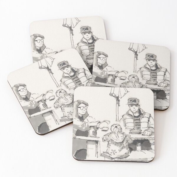 Item preview, Young Family at Picnic Table drawing designed and sold by MikeJory.