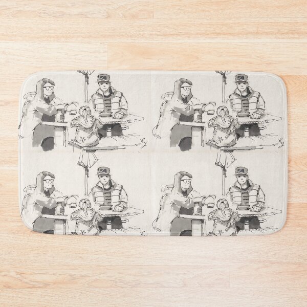 Item preview, Young Family at Picnic Table drawing designed and sold by MikeJory.