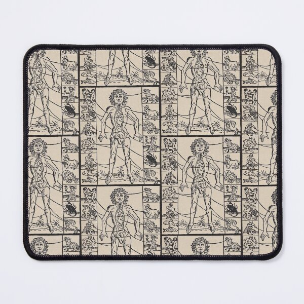 Item preview, Zodiac Man, Signs on the Zodiac on the Body Illustration designed and sold by HawthorneFlame.