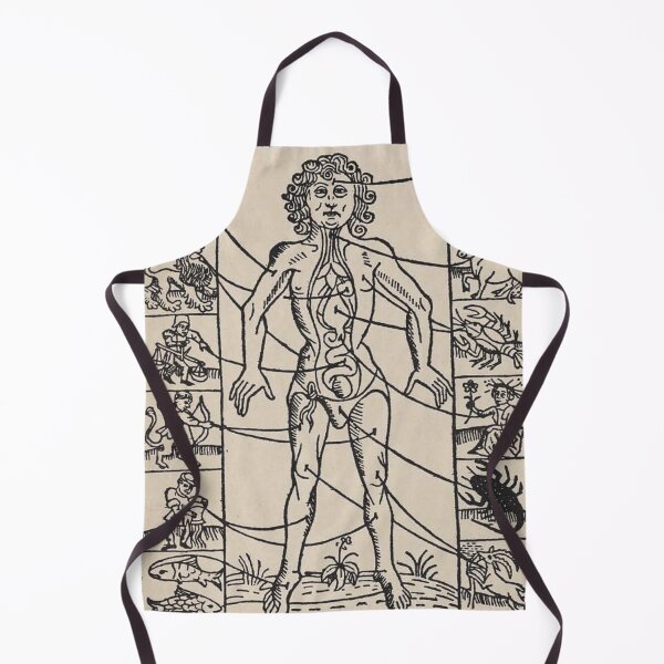 Item preview, Zodiac Man, Signs on the Zodiac on the Body Illustration designed and sold by HawthorneFlame.
