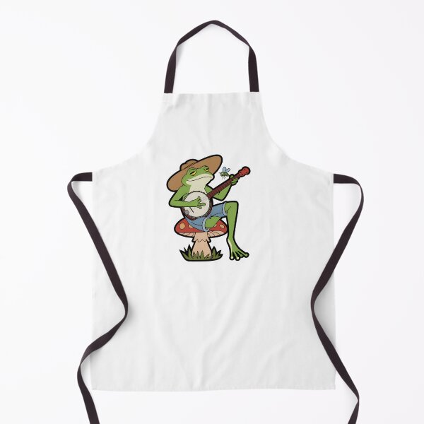 Item preview, Modern Trendy Cute Frog Playing Banjo on Mushroom designed and sold by SOUFIANE1991.