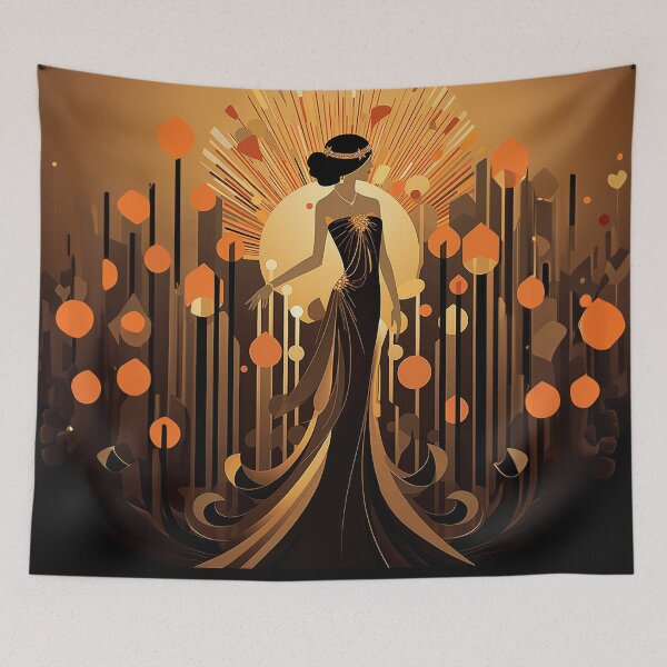 Item preview, Art deco woman 152 designed and sold by Made-by-Gus.