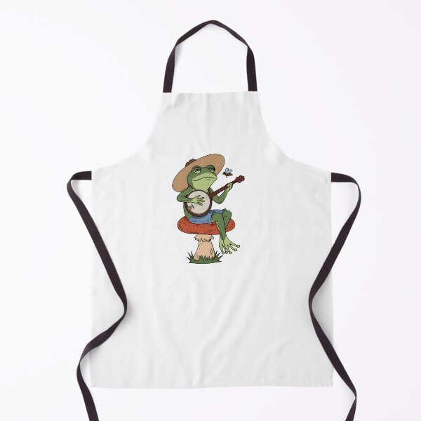 Item preview, Modern Trendy Cute Frog Playing Banjo on Mushroom designed and sold by SOUFIANE1991.