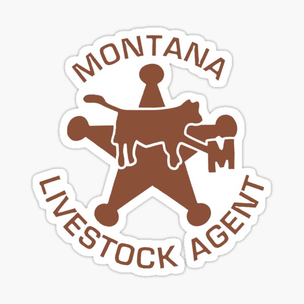 Item preview, LiveStock Agent; Montana; designed and sold by StickerApe.