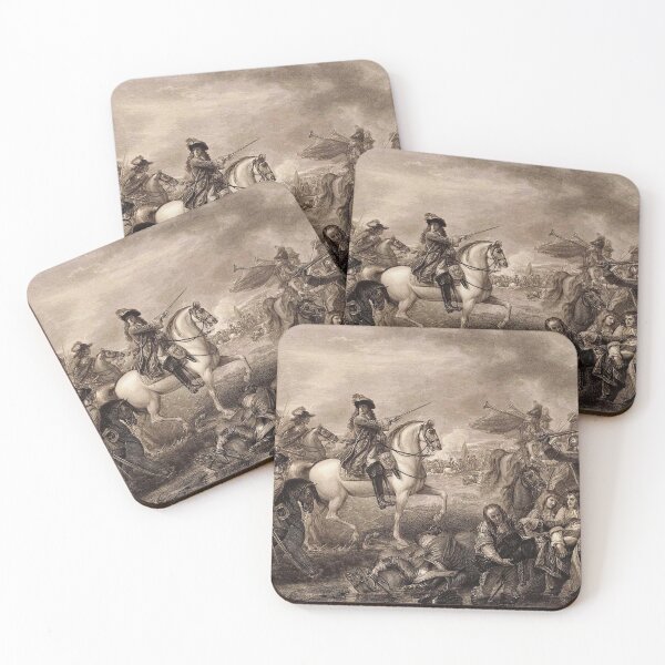 Item preview,  Battle of the Boyne - Vintage etching of one of history's key moments designed and sold by Vintage Designs +.