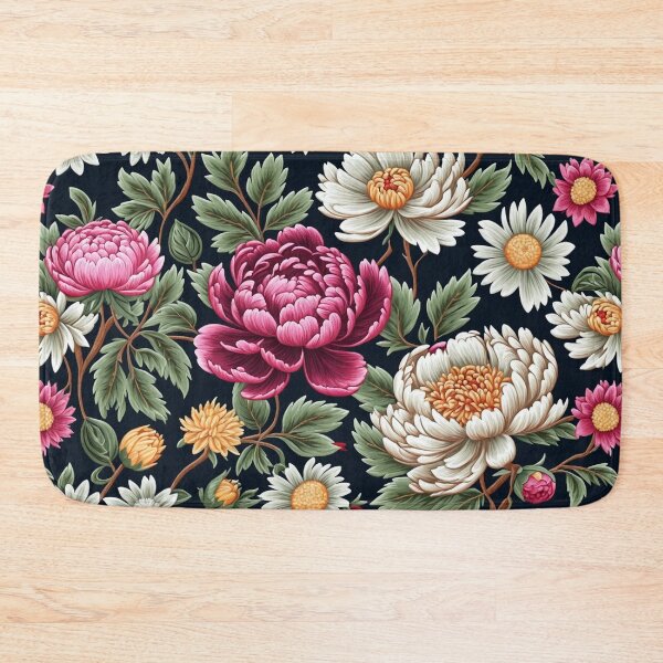Item preview, Blossom trees with rose, peony, chrysanthemum. Jacobean embroidery style designed and sold by Giuseppe Cammino.