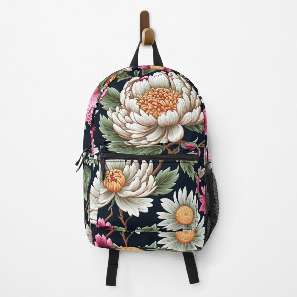 Item preview, Blossom trees with rose, peony, chrysanthemum. Jacobean embroidery style designed and sold by Giuseppe Cammino.