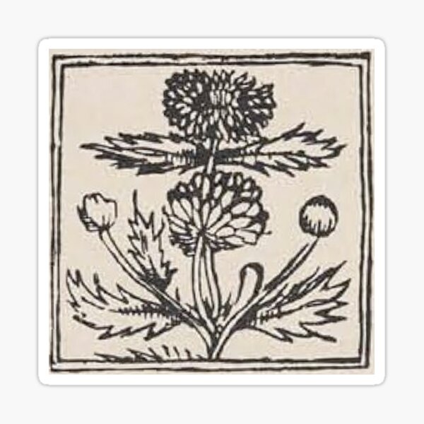 Item preview, Vintage Spring Flower Woodcut  designed and sold by HawthorneFlame.
