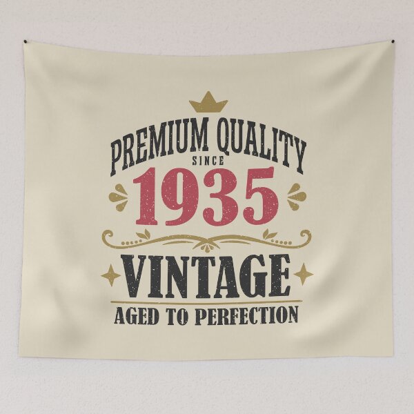 Item preview, 90th Birthday Vintage 90 Years Premium Quality Since 1935 designed and sold by eclecTEEq.