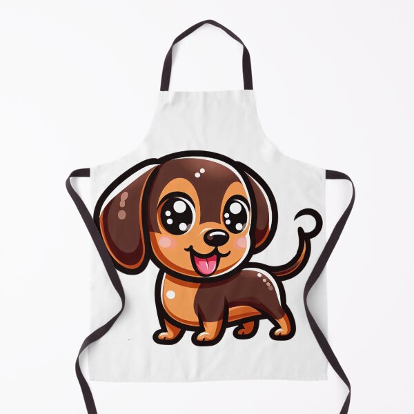 Item preview, Adorable Teckel Cartoon Sticker designed and sold by BrightNook.