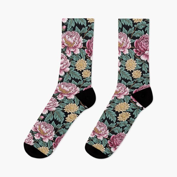 Item preview, Blossom trees with rose, peony, chrysanthemum. Jacobean embroidery style designed and sold by Giuseppe Cammino.