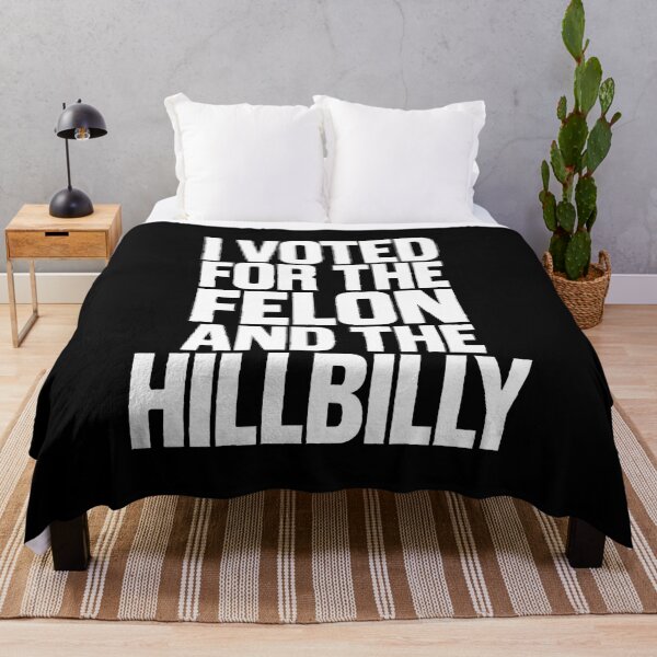 Item preview, I Voted For The Felon And The Hillbilly - This funny gift is perfect for those with a sense of humor about politics and elections. designed and sold by ZyziowskyArt.