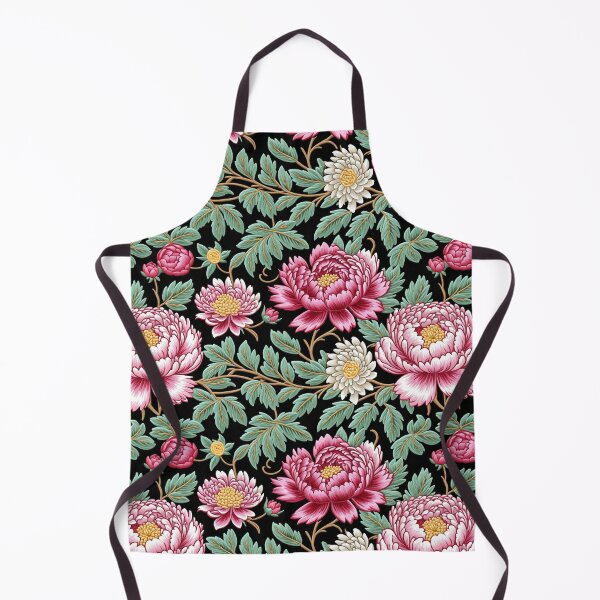 Item preview, Blossom trees with rose, peony, chrysanthemum. Jacobean embroidery style designed and sold by Giuseppe Cammino.