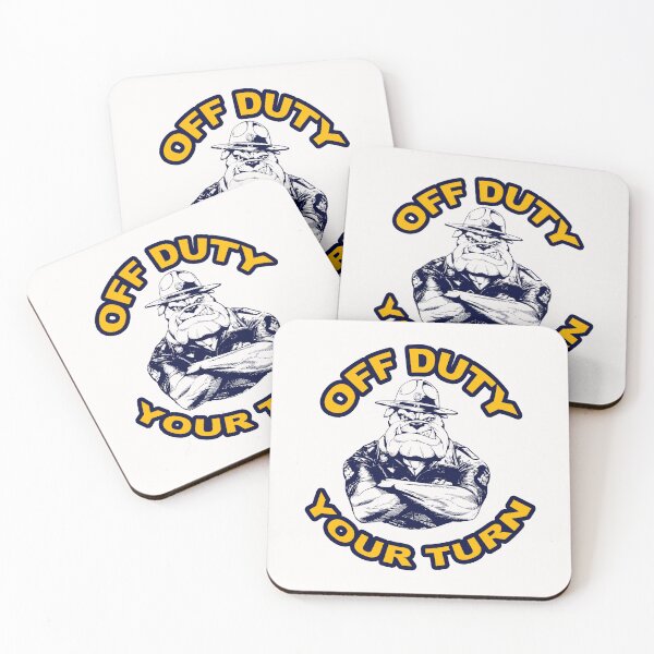 Item preview, Off Duty; Police; designed and sold by StickerApe.
