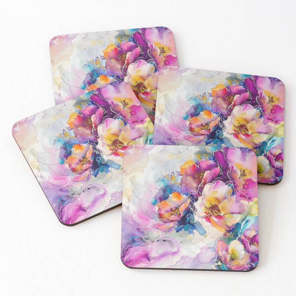 Item preview, Watercolor impressionistic flowers designed and sold by Ekalininart.