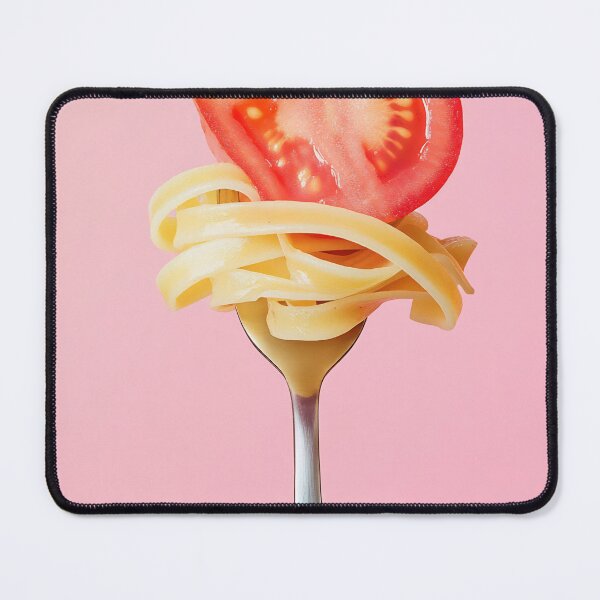 Item preview, Fork with pasta and tomato slice designed and sold by anytka.